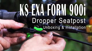 KS Exa Form 900i Dropper Seatpost  Unboxing and Installation on Weapon Tank Frame [upl. by Yarased]