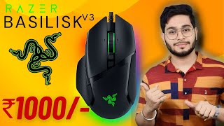 Razer Basilisk V3 only in 1000rs  Razer Basilisk V3 Review  Still Worth It 2023 [upl. by Naujled]