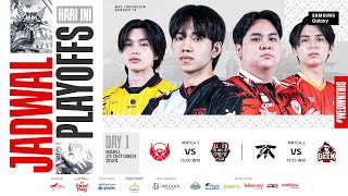 🔴 LIVE  MPL ID S14  Playoffs Hari 1  Bahasa Indonesia [upl. by Pooh]