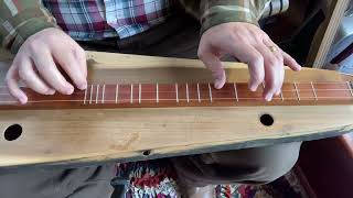 “Little Red Lark” on old fiddle case mountain dulcimer [upl. by Emery]