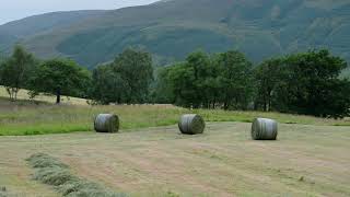 Bale collision  Castle Rigg Farm Haytime 2024 [upl. by Oran789]