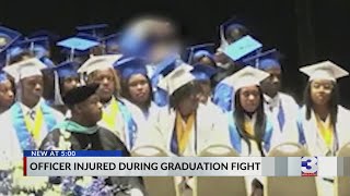 Fight breaks out at high school graduation [upl. by Stegman]