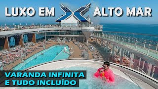 COMO É E QUANTO CUSTA UM CRUZEIRO DE LUXO COM TUDO INCLUÍDO PELA EUROPA VEJA O NAVIO CELEBRITY EDGE [upl. by Kinney]