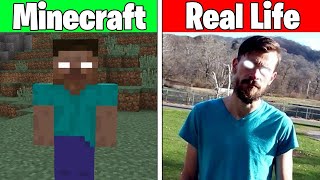 Realistic Minecraft  Real Life vs Minecraft  Realistic Slime Water Lava 748 [upl. by Gem]