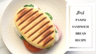 Panini Bread RecipeBest sandwich bread recipeHow to make panini bread at home [upl. by Lahsiv]