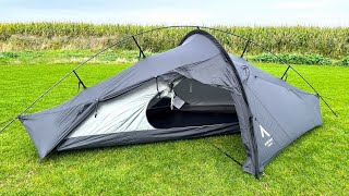 A very UNIQUE backpacking tent  Nortent Vern 1 tent review [upl. by Noffihc908]