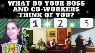 WHAT DO YOUR BOSS AND COWORKERS THINK OF YOU TAROT PICK A CARD initials WARNING VERY HONEST [upl. by Armalda]