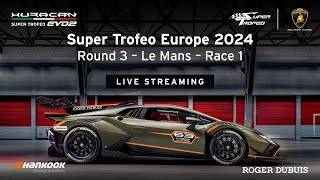 Lamborghini Super Trofeo Europe 2024 – Le Mans Race 1 [upl. by Nosreffej544]