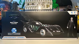 DC Multiverse Alfred Pennyworth amp Batmobile [upl. by Shushan315]