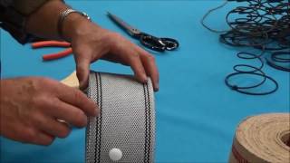 Upholstery Basics Using Webbing in Upholstery Part I Overview [upl. by Dareece]