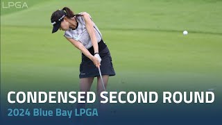 Condensed Second Round  2024 Blue Bay LPGA [upl. by Leirrad]