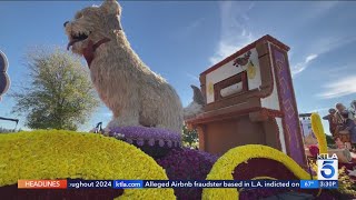 Floatfest showcases Rose Parade floats for limited time [upl. by Mann623]