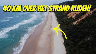 40 KM MET DE AUTO OVER HET STRAND RIJDEN IN AUSTRALIË 279 [upl. by Erasme742]