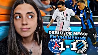 Reacción BRUJAS vs PSG 11 debut de MESSI  Champions League 2021 [upl. by Tumer398]