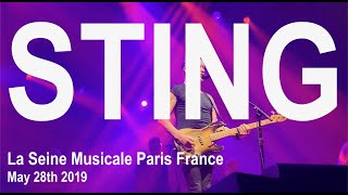 STING Live Full Concert 4K  La Seine Musicale Paris France May 28th 2019 My Songs Tour 2019 [upl. by Aramoj638]