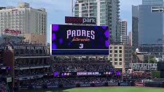 Red Sox get Rick Rolld by Padres Full Clip HD [upl. by Akeirahs]