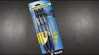 Pilot Frixion Ball Retractable Erasable Gel Ink Pen Review [upl. by Zitah901]