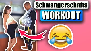 🤰SCHWANGERSCHAFTSWORKOUT💪 GEFÄHRLICH FÜR BABYS⁉️ [upl. by Llet]