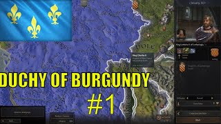 Crusader Kings III Duchy of Burgundy No Commentary Episode 1 [upl. by Sarene]