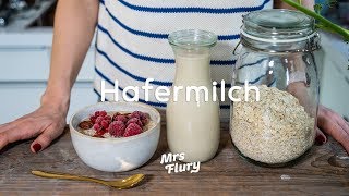 Hafermilch selber machen  Rezept pflanzliche Milch  Milchalternative [upl. by Tabb]