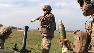 Rapid Shooting Mortar Fire for Effect Training Exercise [upl. by Farrell]