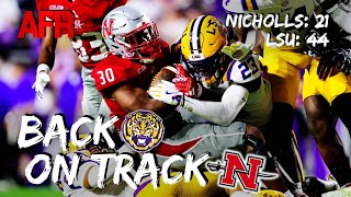 REACTION LSU 44 Nicholls 21  Letdown Or Cause For Concern For Tigers [upl. by Atsirk]