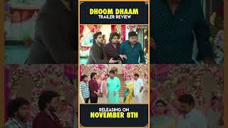 Dhoom Dhaam Trailer Review  Chetan Krishna  Hebah Patel  Vennela Kishore  Gopi Sundar [upl. by Litch]