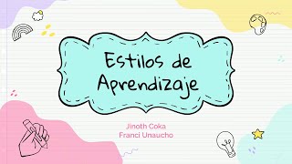 Estilos de aprendizaje y efectividad [upl. by Platas]