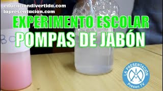 🛁 EXPERIMENTO CASERO ► Las POMPAS de jabón y la sal  PRESEN TV [upl. by O'Donovan781]