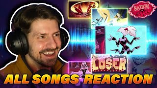 Reacting to ALL Hazbin Hotel Songs for the First Time [upl. by Ike]