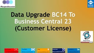 Data Upgrade from Business Central 14 to Business Central 2023 using Customer License [upl. by Tai294]