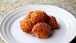 Pumpkin Zeppole Simple Italian Doughnut  How to Make Pumpkin Doughnuts [upl. by Htebyram]