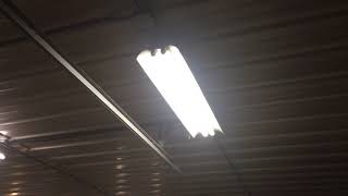 Rapid Start Fluorescent Lights in Workshop [upl. by Eyahc]