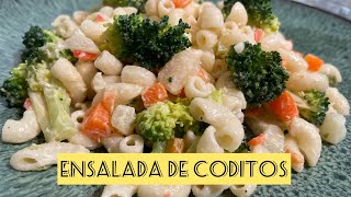 Ensalada de coditos con vegetales  Te sorprenderá el sabor😋 [upl. by Ltihcox]