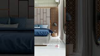 Bedroom Interior  Bedback Panelling  Contemporary Design [upl. by Kathrine]