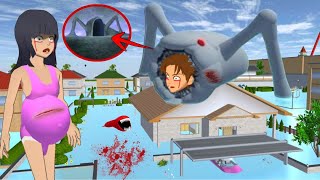 اصبح يوتا وحش البحر Yuta Mio become Eater Haunted 😱 Horror secret place in Sakura School Simulator [upl. by Onailime]