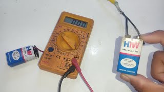 How To Recharge HW 9V Battery at Home  Battery Hacked  Battery Experiment [upl. by Ziguard]