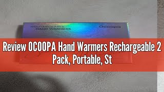 Review OCOOPA Hand Warmers Rechargeable 2 Pack Portable Stylish Powerful Electric Handwarmers Re [upl. by Dnomal]