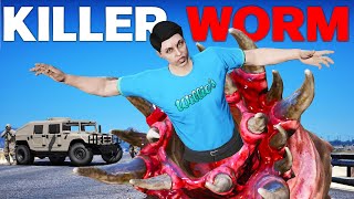 THIS TERRIFYING WORM EATS PLAYERS  GTA 5 RP [upl. by Simonette]