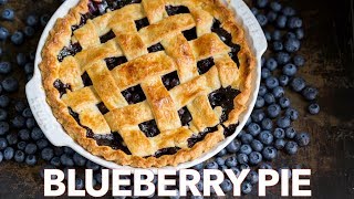 How To Make The Ultimate Blueberry Pie Recipe  Flaky Crust [upl. by Ainaled]