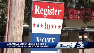 Arkansas voters urged to verify registration after tech issue [upl. by Johst]