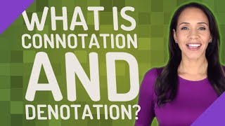 What is connotation and denotation [upl. by Mimi]