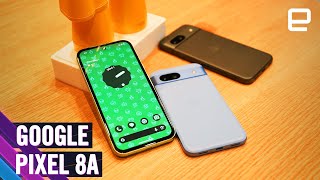 Google Pixel 8a handson Flagship AI and a 120Hz OLED screen for 499 [upl. by Barolet376]