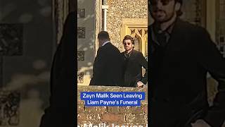 Zayn Malik Seen Leaving Liam Payne’s Funeral One Direction Band Mates at Liam Payne’s Funeral 😥💔 [upl. by Briggs]