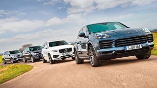 2018 BMW X5 vs 2018 Mercedes GLE vs 2019 Porsche Cayenne vs 2018 Volvo XC90 [upl. by Angelle]