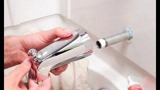 How to Replace a Bathtub Spout  Home Plumbing Repair Video Series [upl. by Ettenaej]