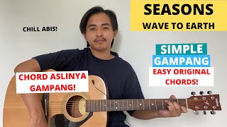 CHORD SIMPLE GAMPANG Seasons  Wave To Earth Tutorial Gitar VIRAL Mudah [upl. by Shelman617]