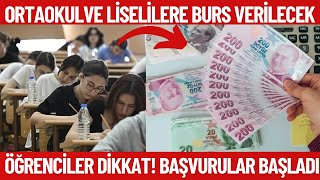 Öğrencilere MÜJDE Burs verilecek Lise ortaokul ilkokul burs başvurusu VGM Bursu 2025 [upl. by Noled]