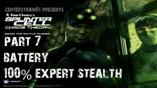 Splinter Cell Chaos Theory  Stealth Walkthrough  Part 7  Battery  CenterStrain01 [upl. by Brant171]