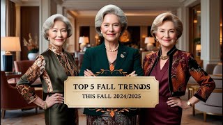 TOP 5 FALL TRENDS THIS FALL 20242025  FallWinter Fashion Trends  Fashion Trends 2025 [upl. by Hazrit]